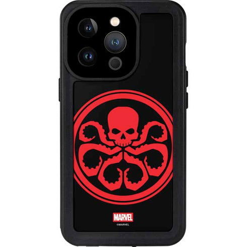 Marvel Captain America Hydra Symbol iPhone 15 Pro Waterproof Case